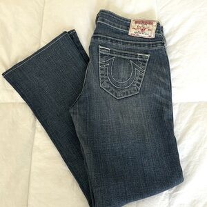 True Religion Straight Leg Blue Jeans -Sz27 SHORTEN